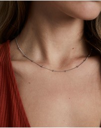 Rosefield - Dotted Necklace Silver Tone