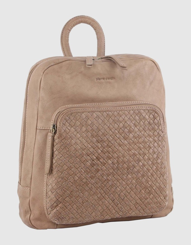 Pierre Cardin - Woven Leather Backpack