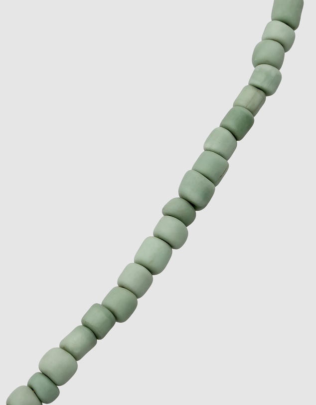 Kuzzoi - ICONIC EXCLUSIVE - Green Beads Necklace with Gold-Plated Silver Closure