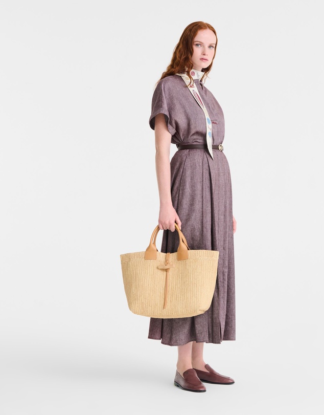 Longchamp - Le Roseau Raphia Top Handle Bag