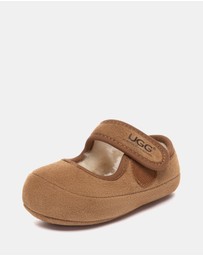 EVERAU - Australian Shepherd Ugg Millie Toddler Cow Suede Upper Loafer Oxfords Flats