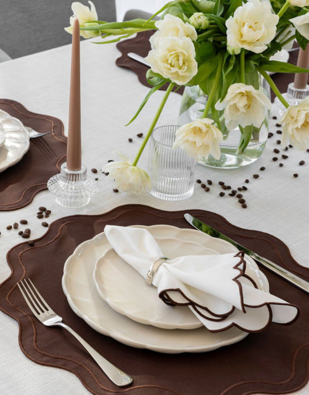 Tablescaped - The Espresso Collection - Set of 4 Placemats