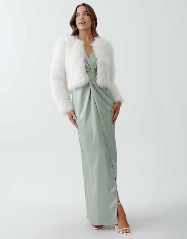 Revibe - Repaired CHANCERY Noel Faux Fur Jacket - AU 12