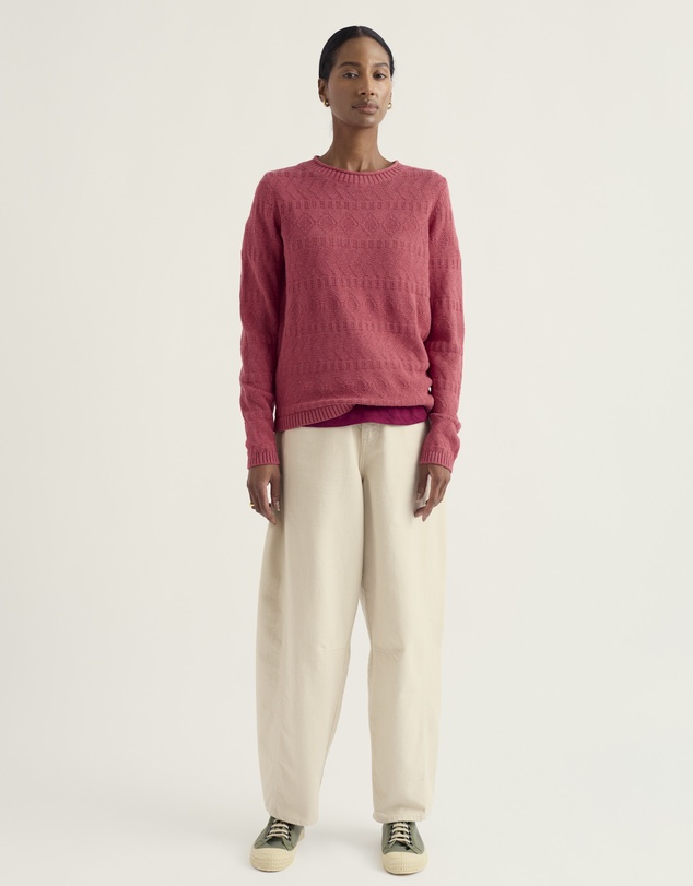 Seasalt - Seasalt Cornwall Pink Kinter Organic Cotton Jumper