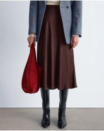 & Other Stories - Satin Midi Skirt
