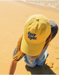 Skwosh - Kids Easy Tiger Cotton Cap in Mustard