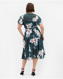 City Chic - Jade Blossom Short Sleeve Dress