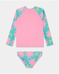 Roxy - Girls 2 to 7 Marguerite Two Piece Rash Vest