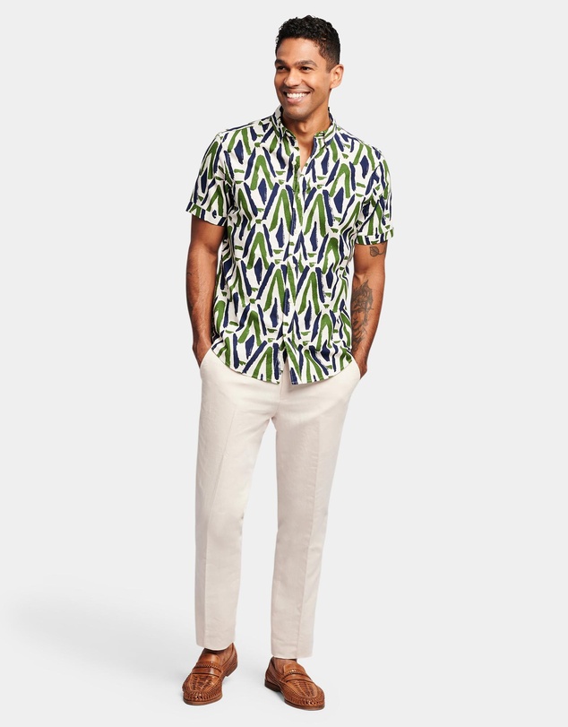 Brooksfield - Abstract Print Casual Shirt