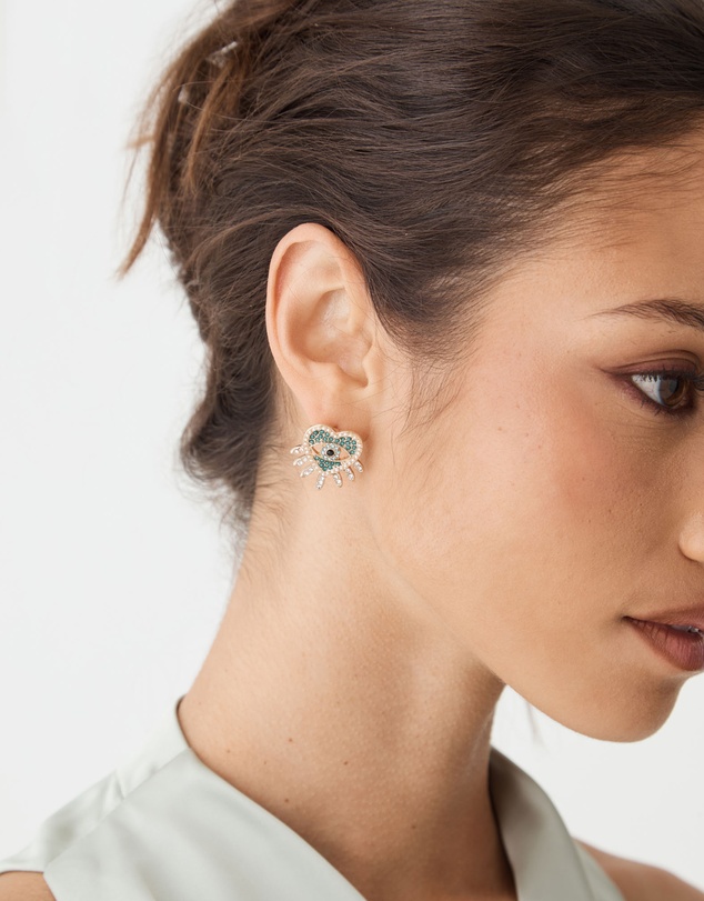 Forcast - Betty Heart Eye Earrings