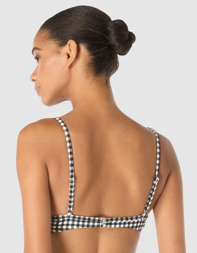 Michael Kors - Boho Gingham Underwired Bikini Top