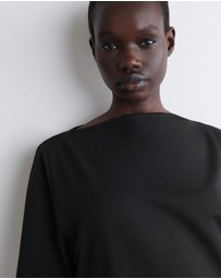 COS - Layered Boat-Neck Midi Dress