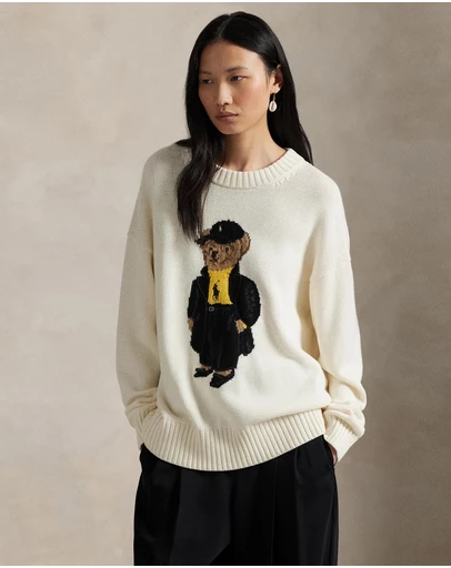Polo Ralph Lauren - Polo Bear Cotton Crewneck Sweater - ICONIC EXCLUSIVE