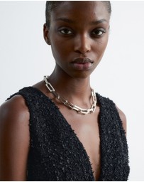 & Other Stories - Textured V-Neck Mini Dress