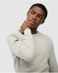 Politix - Elvin Geo Textured Crew Knit