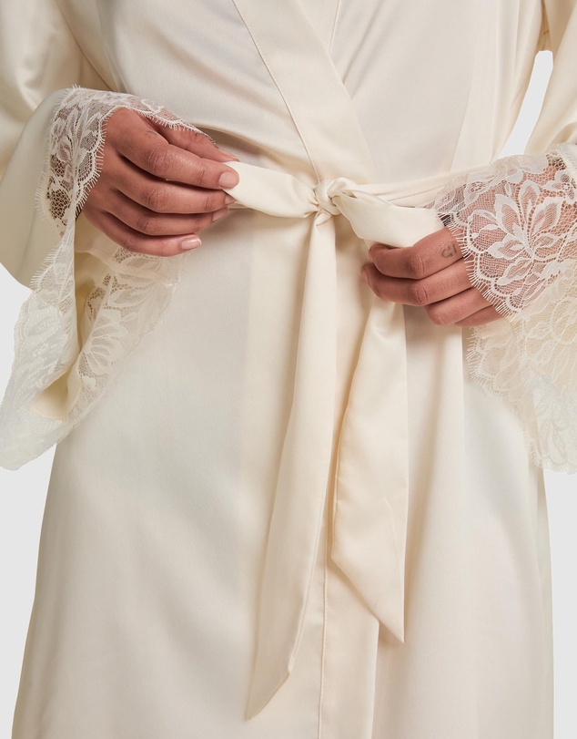 Hunkemoller - Satin Lace Valerie Kimono