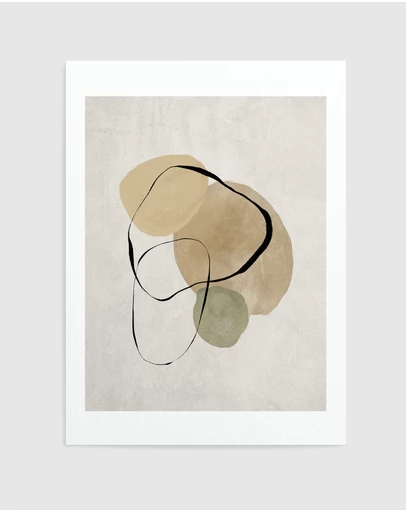 Olive et Oriel - Pierre Abstraite I Art Print