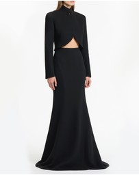 Carla Zampatti - Black Crepe Crop Jacket