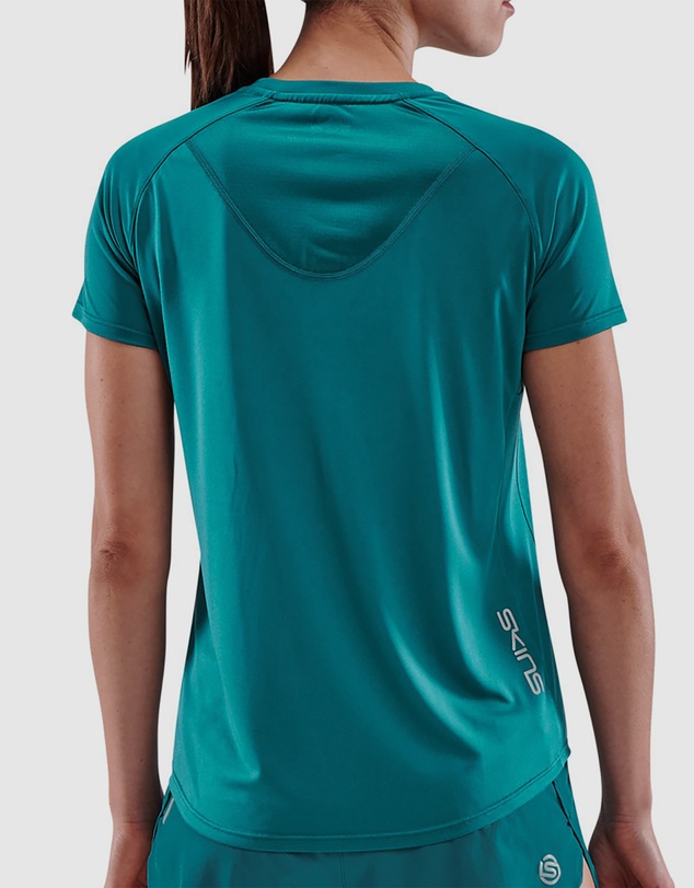 SKINS - SKINS Compression Series-3 Women's SS Top Teal Activewear