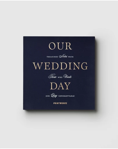 Printworks - Printworks Wedding Guest Book-Dark Blue