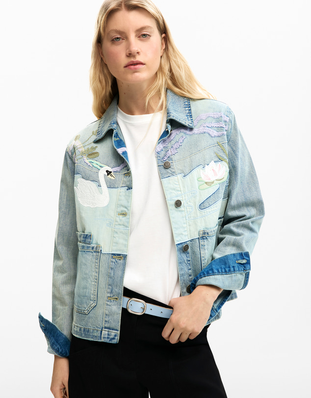Desigual - Denim patch jacket