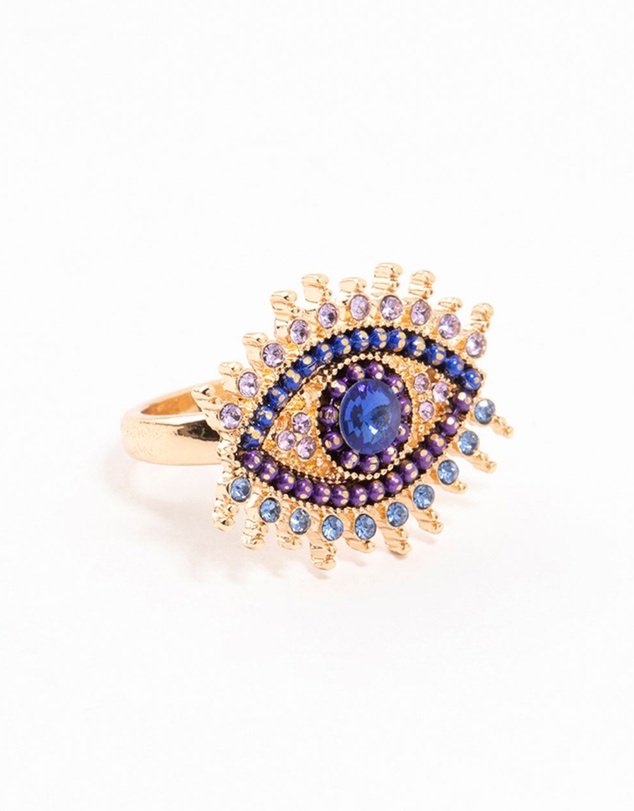 Lovisa - Gold Opulent Evil Eye Ring