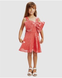 Bardot Junior - Stefania Sequin Bow Dress - Kids-Teens