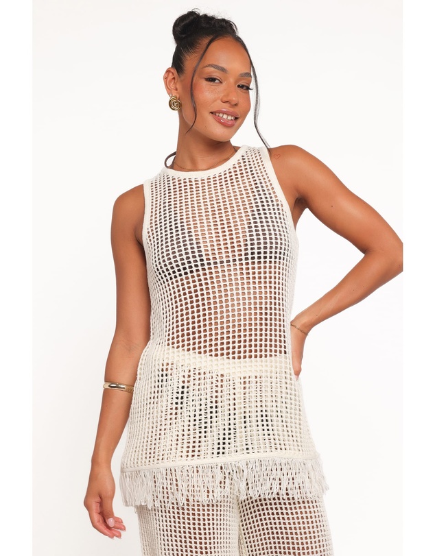 Petal & Pup - Lorna Knitted Top - Off White