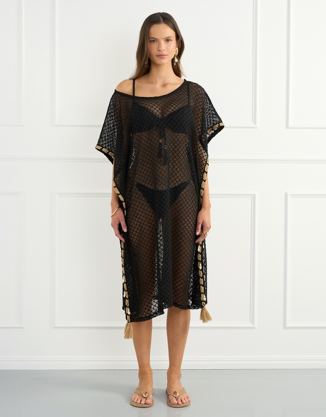 Aqua Blu Australia - Black Jada Kaftan