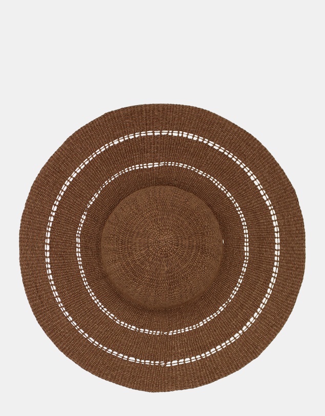 Morgan & Taylor - Blaise Woven Straw Sun Hat in Brown
