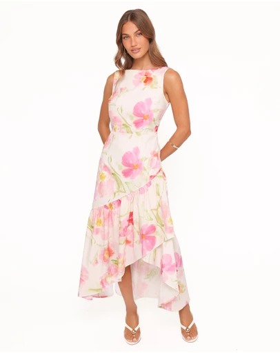 Petal & Pup - Zula Maxi Dress - Pink Garden Floral