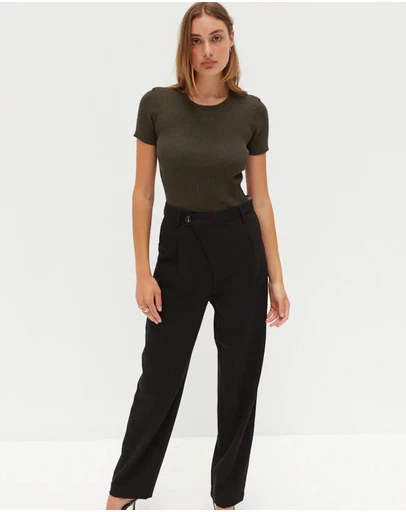 Style Addict - Knit October Short Sleeve Bodysuit