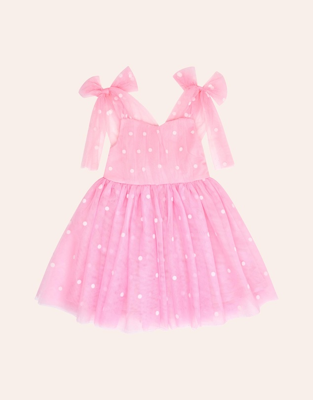 Huxbaby - Foil Polka Dot Sweetheart Tulle Dress - Babies-Teens