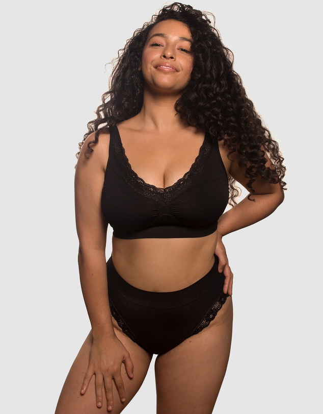 B Free Intimate Apparel - Lace Minimiser Bra (C-D-DD-E-F) Cup