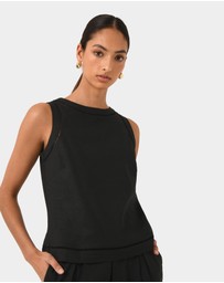 Forcast - Perry Linen Embroidery Top