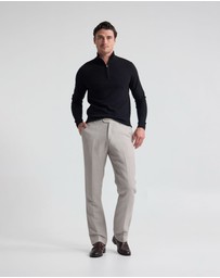 Oxford - Merino Zip-Neck Wool Pullover