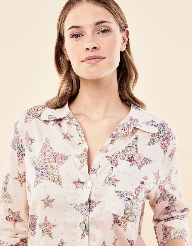 Papinelle - Floral Star Crop PJ Set