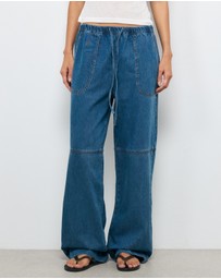 AERE - Kyra Denim Twill Pants