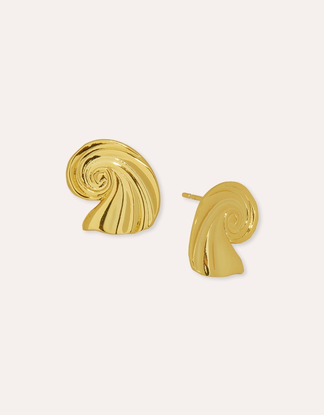 Ottoman Hands - Waterproof Wave Stud Earrings
