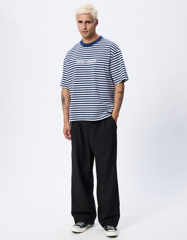 Thrills - Primitive Stripe Oversize Box Crop Tee