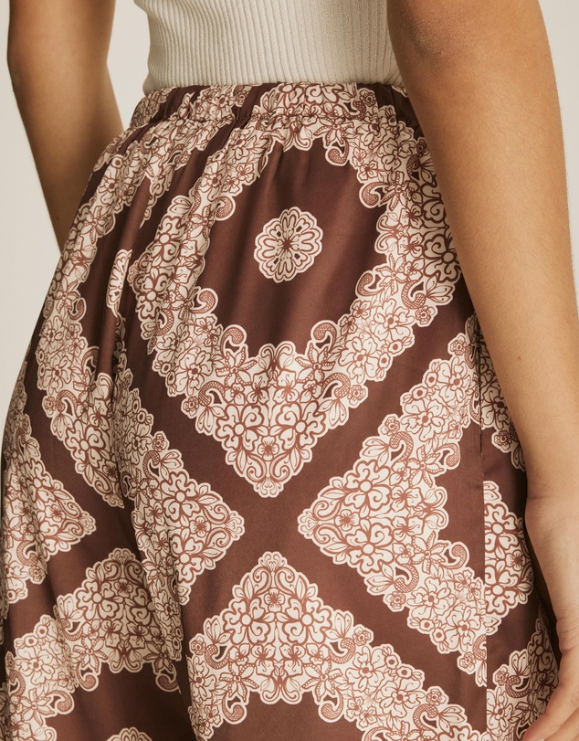 Atmos&Here - Chantilly Printed Satin Pants