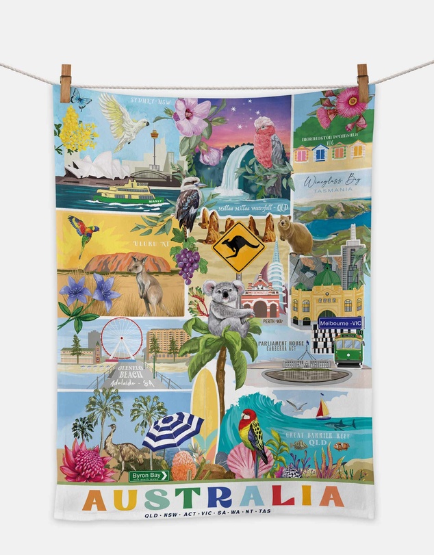La La Land - Tea Towel Gday Australia