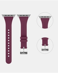 Friendie - Slim Silicone Band with Classic Silver Buckle – The Gippsland – Apple Compatible