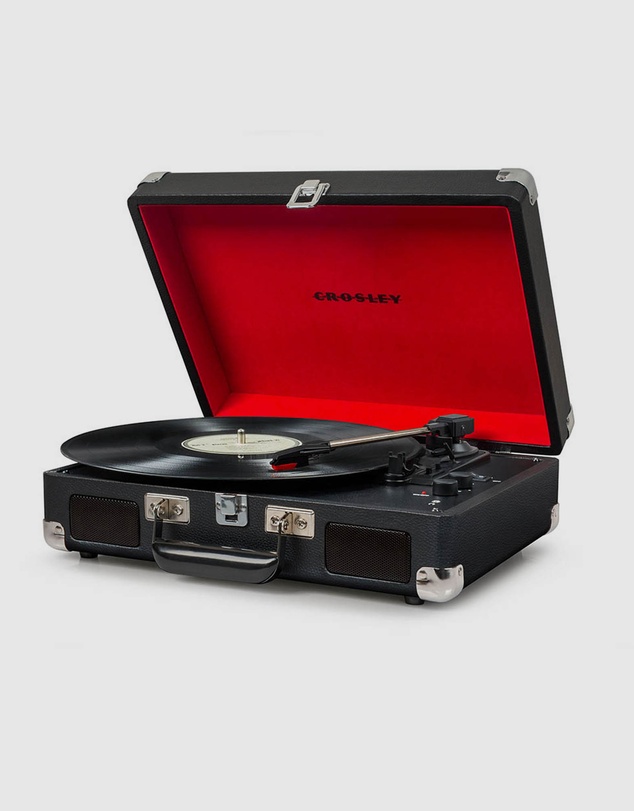 Crosley - Crosley Cruiser Bluetooth Portable Turntable - Black