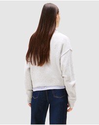 Tommy Jeans - Varsity V-neck Sweater