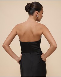 Revibe - Repaired CHANCERY Jada Strapless Corset Maxi Dress - AU 10
