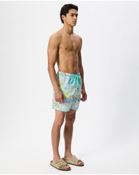 Camilla - Mid Length Boardshort With Elastic Waist
