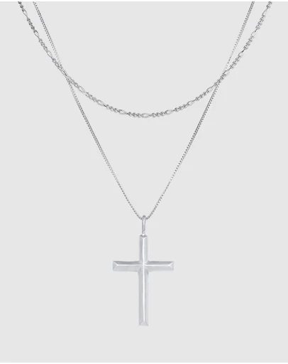 Kuzzoi - ICONIC EXCLUSIVE - Cross Pendant Necklace in 925 Sterling Silver