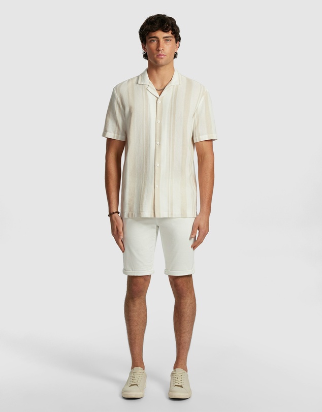 yd. - Aruba Stripe Cotton Shirt