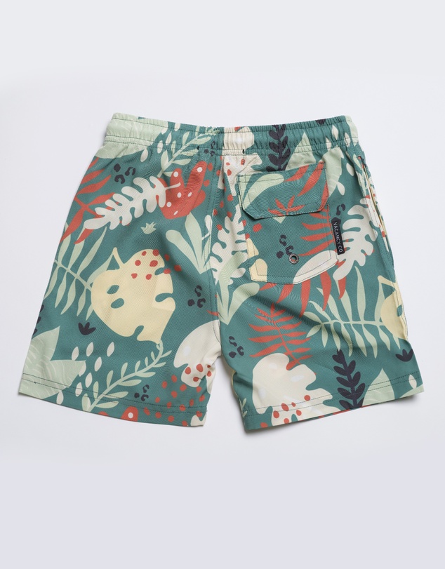 Vacancy Co - Abstract Leaf Swim Short - Youth